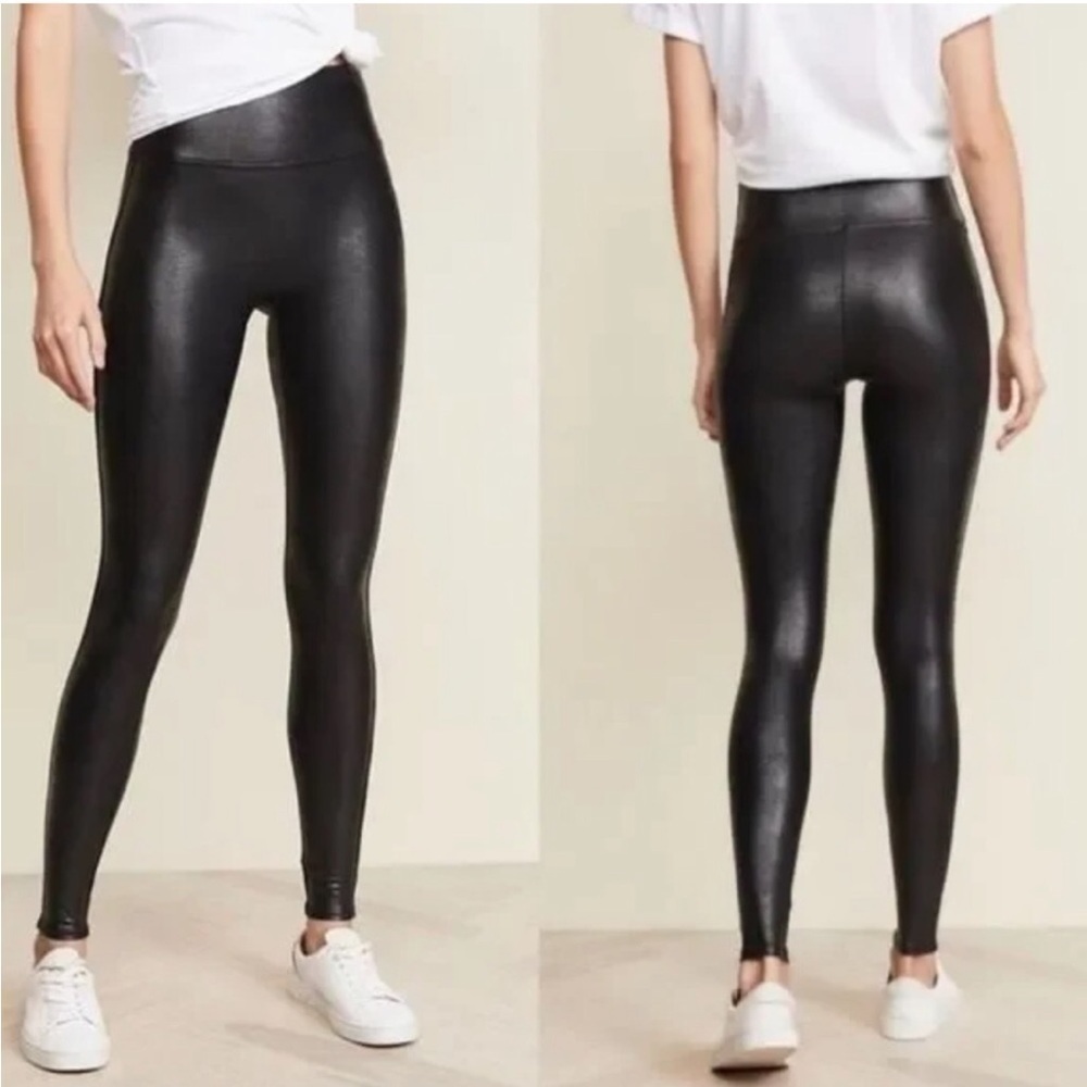 Spanx Faux Vegan Leather High rise waits leggings